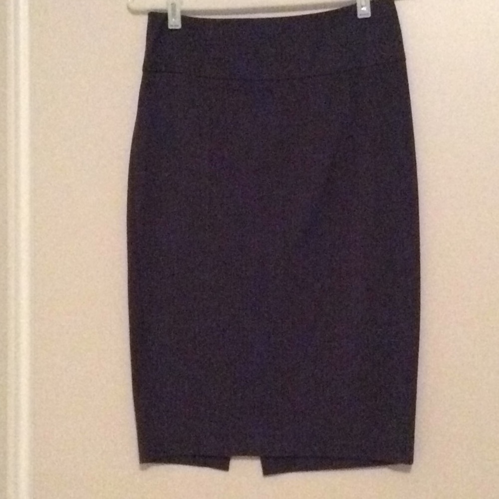 Dark Grey Pencil Skirt